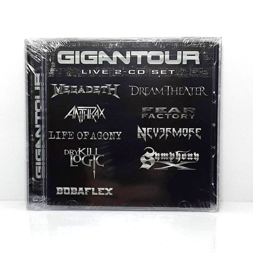 Gigantour Live (2 CD Set 2005) Megadeth Anthrax Dream Theater Fear Factory Metal